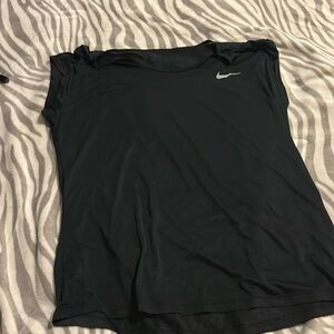 black athletic nike shirt